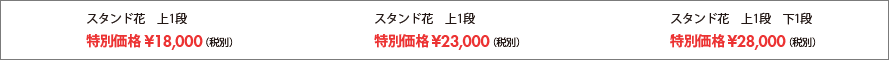特別価格18,000～28,000円